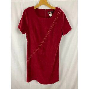 R&K Originals Petites Red Short‎ Sleeve Dress  Style #210947 Women's Size 10P